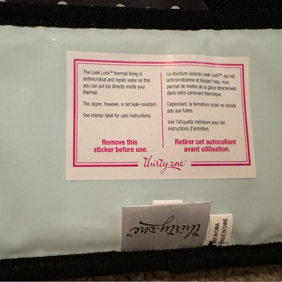 Thirty One Sand N’ Shore Thermal Tote Ditty Dot NEW - Picture 5 of 7